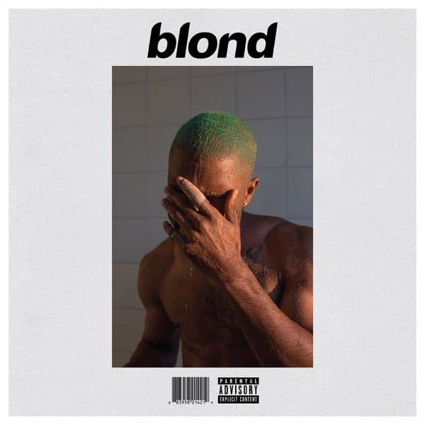 Blonde album cover on vinyl record